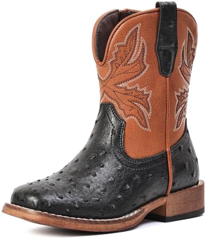 Boys Cowboy Boots for Kids Girls Western Toddler Cowgirl Boots