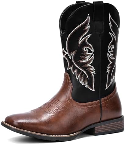 Cowboy Boots For Men Square Toe Western Boot