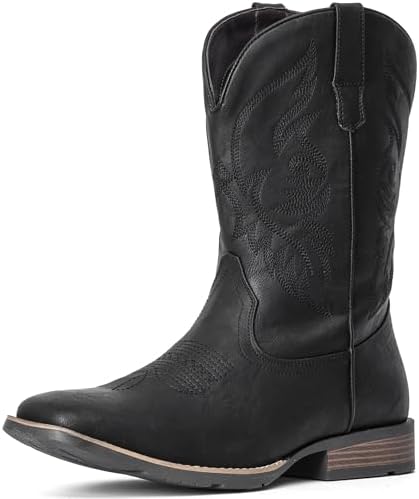 Cowboy Boots For Men Square Toe Western Boot