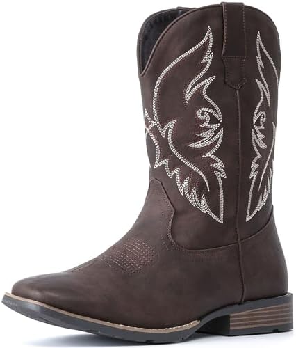 Cowboy Boots For Men Square Toe Western Boot