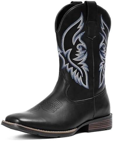Cowboy Boots For Men Square Toe Western Boot