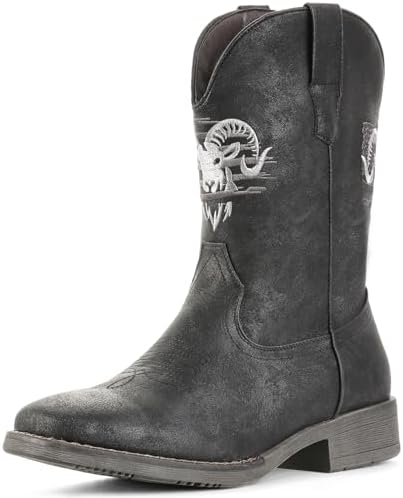 Cowboy Boots for Men Square Toe Western Boots