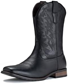 Cowboy Boots For Men Western Boot Durable Classic Embroidered