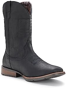 Cowboy Boots For Men Western Boot Traditional American Flag Retro