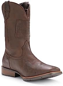 Cowboy Boots For Men Western Boot Traditional American Flag Retro