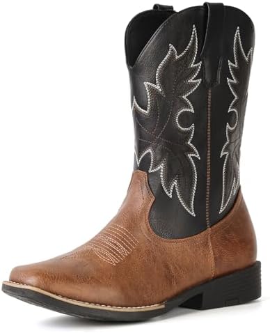 Cowboy Boots for Men Western Boots Square Toe