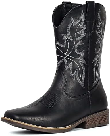 Cowboy Boots for Men Western Boots Square Toe