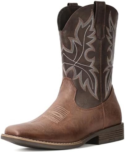 Cowboy Boots for Men Western Boots Square Toe