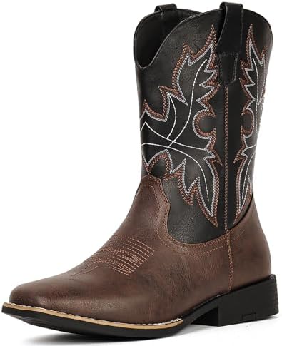 Cowboy Boots for Men Western Boots Square Toe