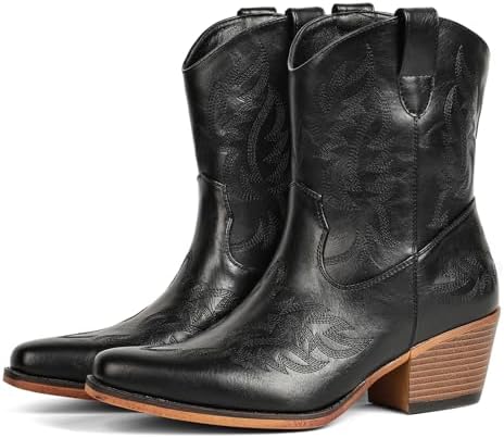 Cowboy Boots for Women Ankle Cowgirl Booties