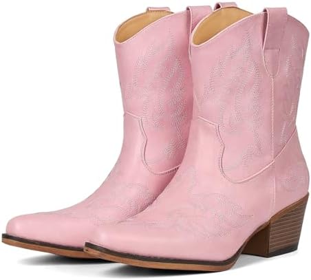 Cowboy Boots for Women Ankle Cowgirl Booties