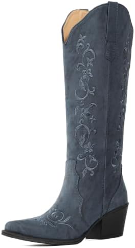 Cowboy Boots for Women Knee High Cowgirl Boots
