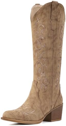 Cowboy Boots for Women Knee High Cowgirl Boots