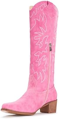 Cowboy Boots For Women Knee High Western Cowgirl Boots Snip Toe