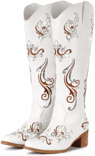 Cowboy Boots for Women Sparkly Rhinestone Cowgirl Boots with