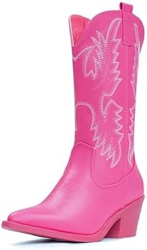 Cowboy Boots For Women Western Cowgirl Boots Pull On Pointy Toe