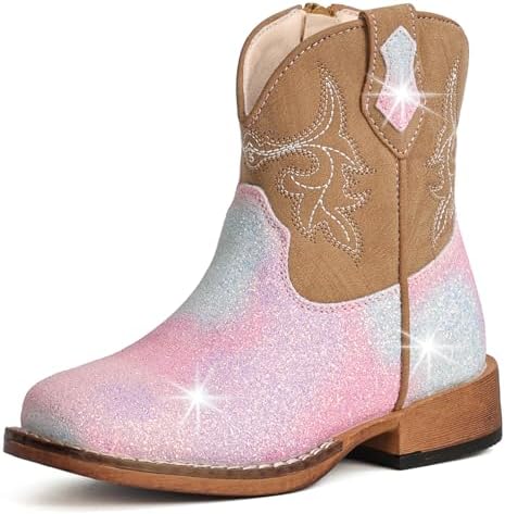 Girls Cowgirl Boots Toddler Boys Cowboy Boots for Kids