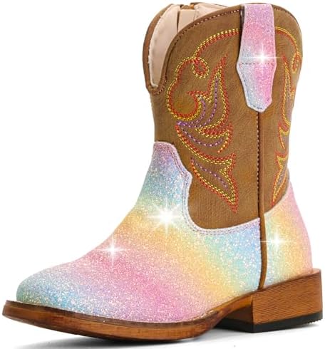 Girls Cowgirl Boots Toddler Boys Cowboy Boots for Kids, Western