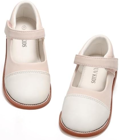 Toddler Girl Mary Jane Shoes, Hook-and-Loop Princess Dress Flats